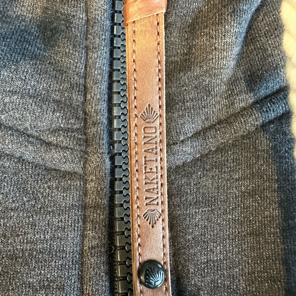 Naketano The Poets Choice zip up dark grey hoodie - Picture 4 of 8